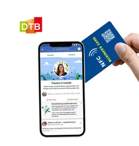Индивидуальная пластиковая Визитная карточка с технологией RFID, смарт-карта памяти из ПВХ, Nfc, визитная карточка с логотипом