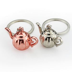 Llavero de metal 3D con diseño de café, accesorios de estilo herramienta de café (tamper, portafiltro, jarra de leche, hervidor) y herramientas de té - Product Image 4