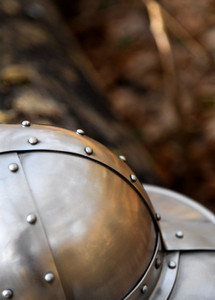 14th Century <b>Banded</b> Kettle <b>Hat</b> Handmade Steel Helmet with Genuine Leather Liner Medieval Armour Historical Style Decorative Head - Product Image 4
