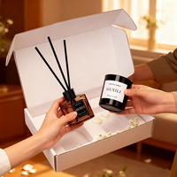 Coffret cadeau de bougies parfumées et diffuseurs d'ambiance à marque privée |   Arôme personnalisé pour les cadeaux d'entreprise, de mariage et de fêtes