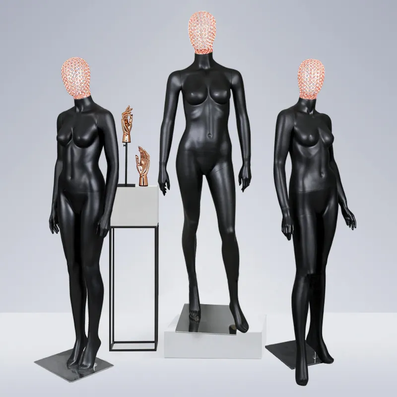 2020新金属ワイヤヘッド中空女性のガラス繊維強化プラスチックマネキンディスプレイ高-quality女性の窓棚