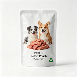 Bolsa de Embalaje Personalizada para Alimentos Crudos para Mascotas, Tipo Sous Vide, Mono PP, Retortable, para Alimentos Congelados, de Grado Alimenticio, Flexible - Product Image 3