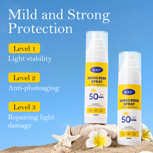 Custom Sunscreen SPF50 Sun Protection Sun Block Korean Skin Care Cosmetic Products Factory 100ml Private Label OEM IREV <strong>Suncream</strong> - Product Image 5