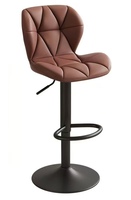 Nouvelle arrivée en gros chaise réglable personnalisé mobilier moderne pour la maison métal cuir chaises de bar pivotantes pour cuisine en cuir