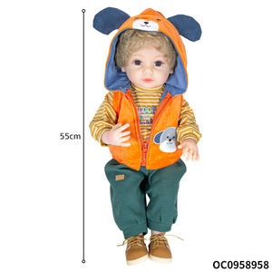 22 pulgadas Gran <span class=keywords><strong>Escala</strong></span> cuerpo completo de vinilo niño juguete en forma de pequeña muñeca <span class=keywords><strong>real</strong></span> simulación masculina - Product Image 6