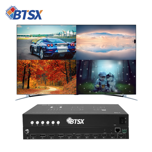 Bitvisus HD Multi-screen Splitter 4K60 Display System with 8 Inputs and 1 Output BIT-MV-4K60-801