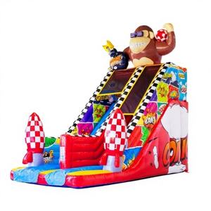 Château gonflable commercial en PVC de haute qualité pour enfants, dôme, toboggan, trampoline aquatique, durable, maison de rebond, divertissement - Product Image 1