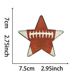 En stock : Patchs brodés sur le thème du football, à dos adhésif, prêts à être expédiés, pour la décoration de vêtements de sport, casques, maillots et équipements de supporter pour le jour du match. - Product Image 6