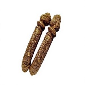 Flawless Premium Quality Brass Gold Plated <b>Bangle</b> Bracelets <b>Set</b> For Women Wedding Wear Jewelry Collection - Product Image 2