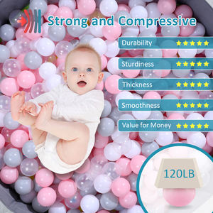 Coloré écologique commercial sport enfants bébé intérieur océan doux jeu mousse en vrac blanc clair 5000 fosse en plastique <span class=keywords><strong>piscine</strong></span> jouet balles - Product Image 5