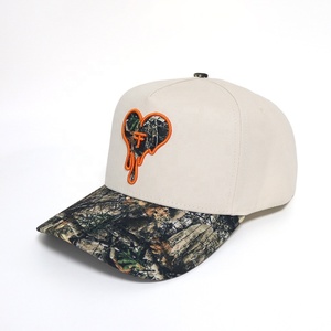 Original rétro poisson caché profil bas Mossy Oak Woodland coton forêt Camo Camouflage 5 panneaux chasse tactique casquette de Baseball - Product Image 1
