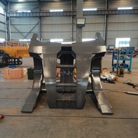 Chargeur hydraulique à fourche Ximai pour le levage de grumes, moteur pour les industries agricoles, forestières et de construction, excavatrice de 5 tonnes, mâchoire de 1700 mm, 1 pièce
