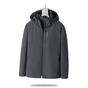 High Quality Fashion <strong>Men's</strong> Soft Shell <strong>Long</strong> Hooded 3-in-1 Waterproof Windproof Sports Outdoor Windbreaker <strong>Jacket</strong> - Product Image 5