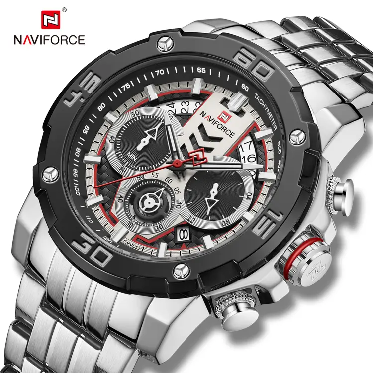 NAVIFORCE Watches For Men 9175 Quartz Sport Wrist Watch Luxury Chronograph Function Business Watches Original Factory navy force