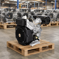 Moteur de bateau diesel Holfill HD2V92 22HP, norme Euro 5, 4 temps, démarrage électrique, multicylindre, refroidissement par air, haute performance