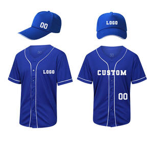 Camisetas de Béisbol Personalizadas con Logotipos Impresos, Transpirables, 100% Fibra de Poliéster, Camisetas de Béisbol de <span class=keywords><strong>Manga</strong></span> <span class=keywords><strong>Corta</strong></span> de Alta Calidad - Product Image 1