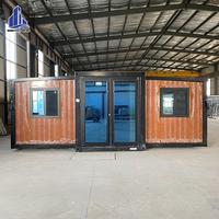 Villa Modulaire Préfabriquée Extensible à 2 Chambres en Conteneur, Appartement Hôtelier Contemporain Shandong, Garantie 5 Ans