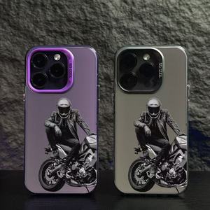 <span class=keywords><strong>Coque</strong></span> de téléphone IMD tendance pour garçon, motif <span class=keywords><strong>moto</strong></span> coloré argenté, compatible <span class=keywords><strong>iPhone</strong></span> 16 Plus 15 <span class=keywords><strong>Pro</strong></span> <span class=keywords><strong>Max</strong></span> 14 13 12 <span class=keywords><strong>11</strong></span>, étui arrière de protection pour mobile - Product Image 2