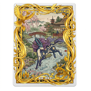 Cartes Métalliques Pokémon Signes du Zodiaque DL Plaqué Or Anime Artboard Émail Dur Style Badge <span class=keywords><strong>Carte</strong></span> à Collectionner pour <span class=keywords><strong>Cadeau</strong></span> USA - Product Image 1