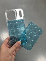 Coque de sac à dos colorée en forme de glaçon 2-en-1 avec panneau arrière détachable et accessoire DIY pour étui de téléphone