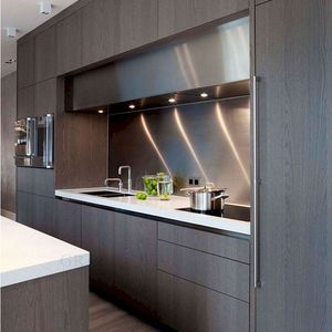 American Style Luxury Design Solid Wooden Kitchen <strong>Cabinets</strong> With Kitchen <strong>Pantry</strong> Cupboards for Sale - Product Image 4