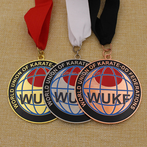 Médaille du championnat du monde de karaté taekwondo muay thaï or argent bronze personnalisé de conception OEM - Product Image 5