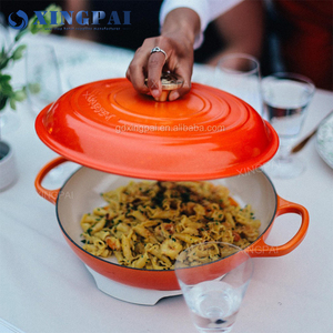 Оборудование для кейтеринга XINGPAI, Высококачественная Антипригарная посуда, эмалированная чугунная голландская духовка, набор кастрюль и сковородок - Product Image 4