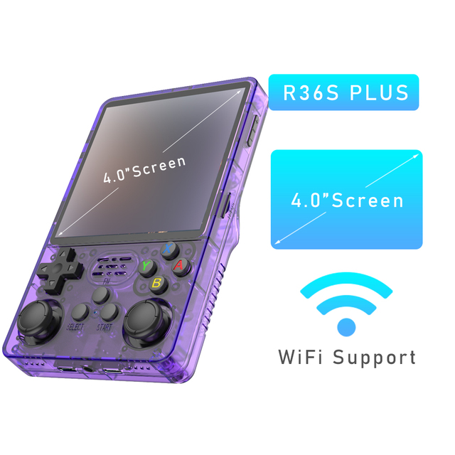 R36S Plus 2026 Arkos Retro Handheld Game Console Linux 64-bit System 4" IPS Screen RK3326 Portable Pocket Video Player for PSP