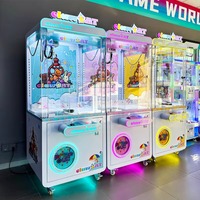 Machine à griffes commerciale à LED avec logo personnalisé pour projets de centres commerciaux, équipement de jeu d'arcade, conception OEM