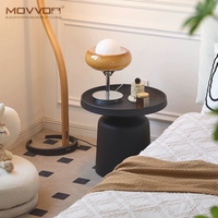 Table basse combinée de style crémeux minimaliste moderne en métal durable pour petit appartement salon canapé côté et balcon