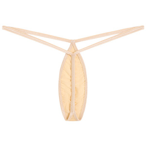 String sexy pour femme, couleur unie, satin, lingerie transparente - Product Image 1