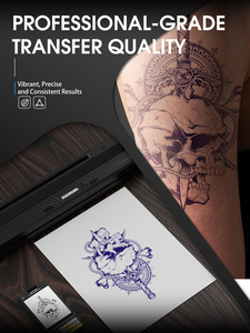 <span class=keywords><strong>Dragonhawk</strong></span> – Nouveau modèle populaire : Imprimante portable sans fil pour pochoirs de tatouage, batterie électrique en aluminium 1500 mAh, avec papier A4 - Product Image 3