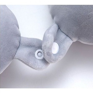 Customtravel HongRun Business Style <strong>U</strong> Shape Memory Foam Neck <strong>Pillow</strong> with 2mm Thickness for Travel &amp; Aircraft Use - Product Image 6