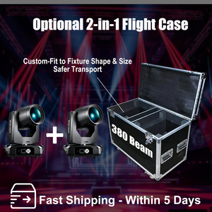 Projecteur à tête mobile Sharpy Beam 380W 20R DMX512, éclairage de scène professionnel pour concert, théâtre, tournée, festival, spectacle - Product Image 6