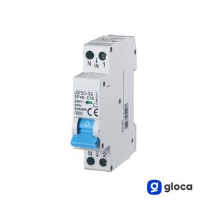 Disjoncteur miniature Gloca 1P+N 16A 250V 6kA C16 pour montage sur rail MCB pour les foyers - Product Image 3