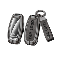 Étui de clé de voiture de luxe personnalisable pour Hyundai, produits phares, clés de voiture en métal, alliage de zinc avec logo de voiture, porte-clés adapté au modèle
