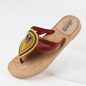 Sandales plates d'été pour femmes, style bohème d'Asie du Sud-Est, respirantes, antidérapantes et douces - Product Image 2