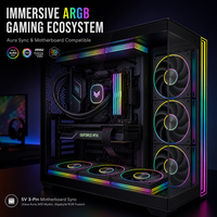 AntarcChill Prism 8Pro PWM 5V ARGB Kipas Pendingin CPU 4Pin Kontrol Kecepatan Cerdas Sinkronisasi Motherboard Pencahayaan RGB untuk Casing PC/Radiator