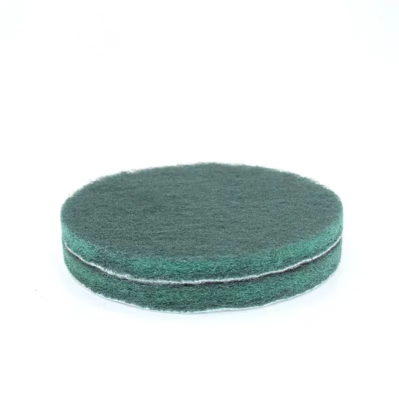 high density industry grade Nylon Polishing Pad Hook and Loop Backing Scouring Pads Non Woven Polishing Pads for Cleaning