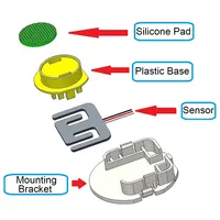 4 capteurs de pesage de type E à jauge de contrainte demi-pont, capacité 50 kg, pour pèse-personne, avec support fixe pour Arduino