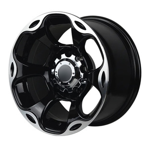 Jantes en alliage multi-rayons tout-terrain de 15 pouces, finition noire usinée, pour Suzuki Jimny, <span class=keywords><strong>Jeep</strong></span> Wrangler, <span class=keywords><strong>4x4</strong></span>, SUV, jante classique en fonte - Product Image 3