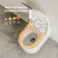 Nouveau réservoir d'eau caché WC sanitaire Intelligent mural dos au mur salle de bain automatique intelligent mur suspendu toilette