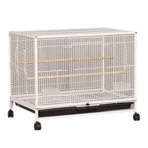 Gabbia per Uccelli di Lusso in Filo d'Acciaio con Telaio in Ferro - Recinto per Animali Domestici Grande, Traspirante, Stabile ed Ecologico con Vassoio e Scatola in Plastica - Product Image 1