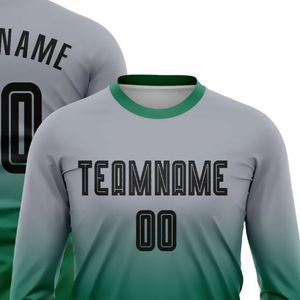 Maillot de football à manches longues à dégradé fluide, respirant, séchage rapide, pour entraînement et match, pour homme - Product Image 4