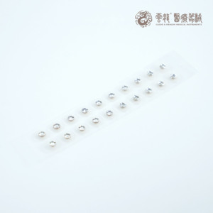 Biji telinga stiker Titik terapi aurikular emas 24k kristal dengan tas kemasan khusus OEM - Product Image 2