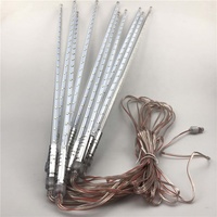Luces LED de Lluvia de Meteoros a Precio de Fábrica, 30cm 50cm, Iluminación Decorativa Económica para Fiestas, Tubo de Lluvia de Meteoros con Enchufe de Alto Voltaje