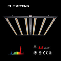 Barre de culture LED 4 canaux à spectre UV FR réglable, 4x6ft 4x4ft, 760 Watts, connectable en série, pour professionnels de la culture (Stock US)