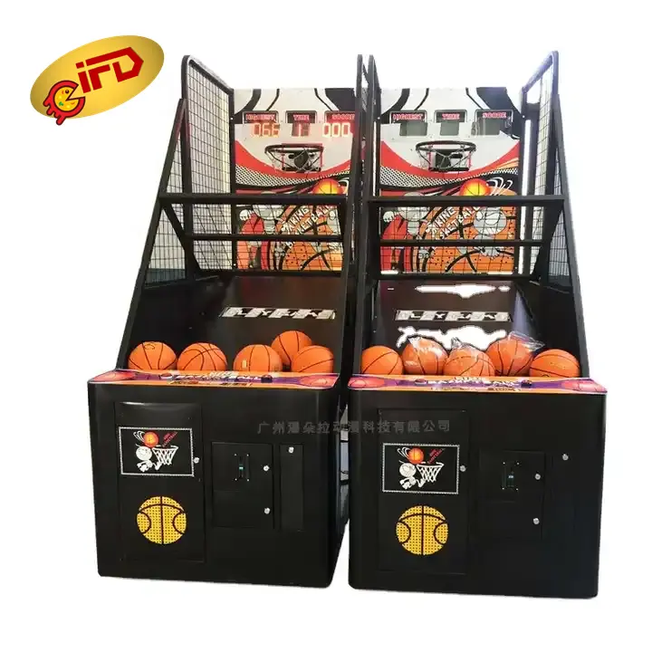 IFD عملة البوب تعمل لعبة كرة السلة ثلاث مراحل لعبة وضع لعبة كرة السلة التجارية في الأماكن المغلقة آلة لعبة كرة السلة الورق