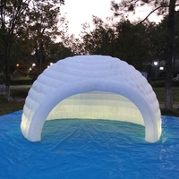 Dôme de réception gonflable, tente LED gonflable, tentes igloo pour événements, abri imperméable pour salon professionnel en plein air