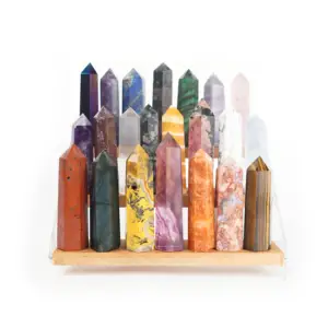 Bulk Wholesale High Quality Natural Chakra Meditative Energy Crystal Point tower For Fengshui